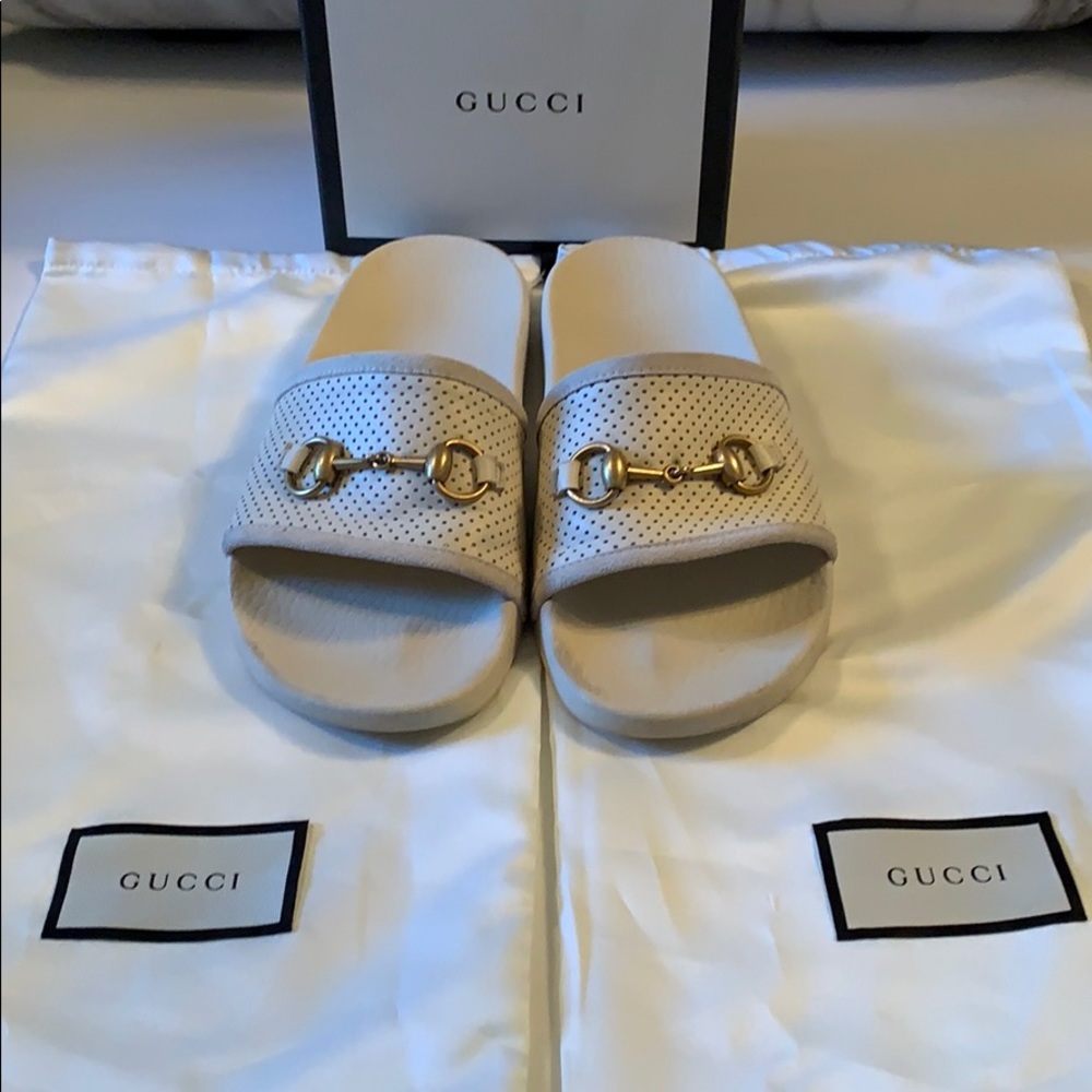 Gucci Ivory Slides